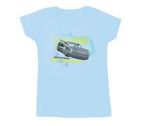 Disney Cars Jackson Storm Cotton T-Shirt In Baby Blue Baby Blue XXL