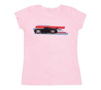 Disney Cars Jackson Storm Stripes Cotton T-Shirt In Baby Pink Baby Pink XXL