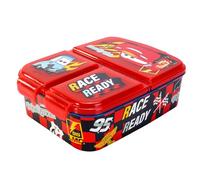Disney Cars Kids Childrens Multi Compartment Rectangular School Travel Lunch Food Box Sandwich Bento Container, BPA Free