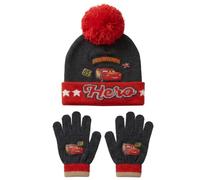 Disney Cars Kids Hat & Gloves Winter Beanie Lightning McQueen