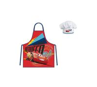 Disney Cars Lightning McQueen Apron and Chef's Hat Set Age 3-8 years