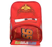 Disney Cars Lightning McQueen Backpack for Kids | Disney Pixar Cars Bookbag Featuring Lightning McQueen | Toddler Travel Bag, Lightweight Backpack for School | Ages 3+