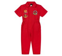 Disney Cars Lightning McQueen Big Boys Racing Mechanic Suit One Piece Zip Up Pit Crew Outfit Red 8