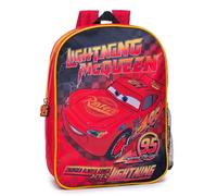 Disney Cars Lightning McQueen Kids Backpack - Premium Licensed School Bag with Rubber Zip Pull, Drinks Bottle Holder & Padded Shoulder Straps, Ages 2-6 Back to School (32 x 24 x 10cm)