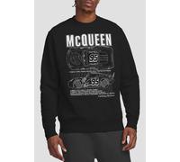 Disney Cars Lightning Mcqueen Outline Sweatshirt, Black Black