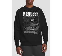 Disney Cars Lightning McQueen Outline Sweatshirt, Black | Size: Medium Disney Black M