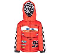 Disney Cars Lightning McQueen Toddler Boys Cosplay Winter Coat Puffer Jacket Red 3T