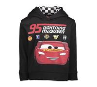 Disney Cars Lightning McQueen Toddler Boys Pullover Hoodie Fleece Black 4T