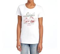 Disney Cars Luigi's Tyre Shop Transfer Womens T Shirt, White, XL