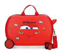 Disney Cars McQueen Cabin Suitcase for Children, Made of ABS, a Durable and Lightweight Material, Four Double Wheels, Combination Lock, by Joumma Bags