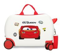 Disney Cars McQueen Cabin Suitcase for Children, Made of ABS, a Durable and Lightweight Material, Four Double Wheels, Combination Lock, by Joumma Bags