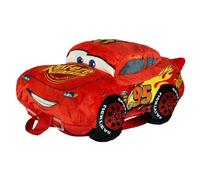 Disney Cars Mini Backpack Lightning McQueen Character 12" Soft-Shell Bag with Adjustable Shoulder Straps