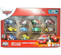 Disney Cars Mini GRC Global Racers Cup Collectible Toy Vehicles, 10 Pack, Ages 3+