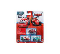 Disney Cars Mini Racers 3 Pack (Grc Racers 1 Francesco Bernoulli, Lightning McQueen and Carla Veloso)