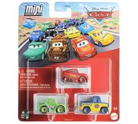 Disney Cars Mini Racers 3-Pack: Lightning McQueen, Vitoline #24 Brick Yardley, Dexter Hoover