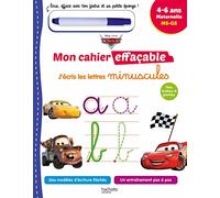 Disney - Cars Mon cahier effaçable - J'écris les lettres minuscules (4-6 ans): Maternelle MS, GS. Avec un feutre effaçable