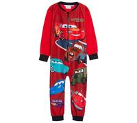 Disney Cars Official Onesie For Kids Fleece All In One Boys Lightning McQueen Pyjamas Mater Sleepsuit Pjs Size 5-6 Years Multi