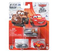 Disney Cars On The Road Mini Racers Salt Flats 3-Pack with Super Speed Mater Lightning McQueen & Datz Jammin