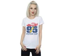 Disney Cars Piston Cup 95 Cotton T-Shirt In White White XL