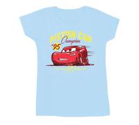 Disney Cars Piston Cup Champion Cotton T-Shirt In Baby Blue Baby Blue L