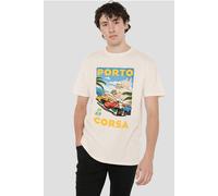 Disney Cars Porto Corsa Poster Unisex T Shirt, Natural, XX-Large