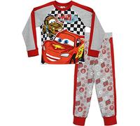 Disney Cars Pyjamas | Lightning McQueen Kids Pjs | Boys' Pyjama Sets | Long Sleeve Childrens Nightwear Age 6 to 7 Years Multicoloured