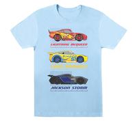 Disney Cars Racer Profile Cotton Boyfriend T-Shirt In Baby Blue Baby Blue XL
