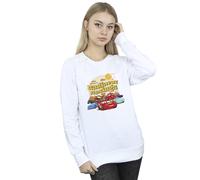 Disney Women's Cars Radiator Springs Group Sweatshirt in White | Size: 2XL Disney White 2XL