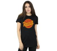 Disney Cars Rust-Eze Logo Cotton Boyfriend T-Shirt In Black Black