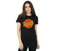 Disney Cars Rust-Eze Logo Cotton Boyfriend T-Shirt In Black Black