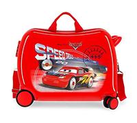 Disney Cars Speed Trails Rolling Suitcase 2 Multi-Direction Spinner Wheels,Red 50x38x20 cms