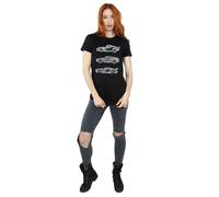 Disney Cars Text Racers Cotton Boyfriend T-Shirt In Black Black M