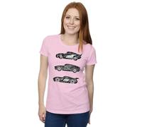 Disney Cars Text Racers Cotton T-Shirt In Baby Pink Baby Pink S