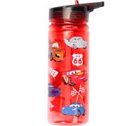 Disney Cars Water bottle with straw 580 ml 100 Leakproof Durable School Water Bottle Strong Plastic and BPA free Red