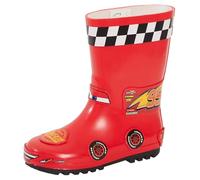 Disney Cars Wellies 3D Lighting McQueen Rubber Wellington Boots Boys Red Rain Boots Wellys Size 10 UK Child