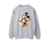 Disney Cat Trick Or Treat Minnie Mouse Sweatshirt In Grey Grey 5XL