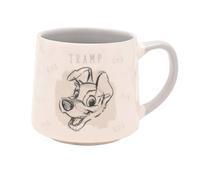 Disney Cats & Dogs Mug - Lady & The Tramp in White Disney White