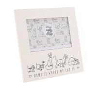 Disney Cats & Dogs Photo Frame Home Is Where My Cat Is 6" X 4" In White White One Size