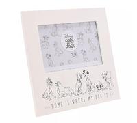 Cats & Dogs Photo Frame Home Is Where My Dog Is 6" x 4" Disney White One Size