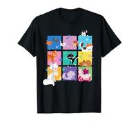 Disney Cats Figaro and Friends Stylized Animated Pets T-Shirt