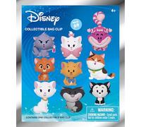 Disney Cats Series 1-5" Collectible Bag Clip - Blind Bag (A Random Figure) Character Keychain/Backpack Accessories | Official Licensed Item