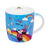 Disney Ceramic Mug Colourful Minnie Mouse Gift Boxed - Blue