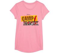Disney Channel Camp Rock Series Logo T-Shirt, Girls, Pink, X-Small