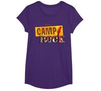 Disney Channel Camp Rock Series Logo T-Shirt, Girls, Purple, Medium