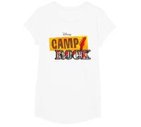 Disney Channel Camp Rock Series Logo T-Shirt, Girls, White, Small