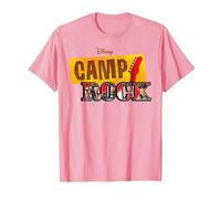 Disney Channel Camp Rock Series Logo T-Shirt, Men, Pink, XX-Large