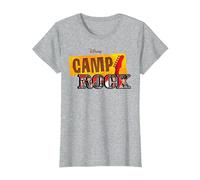 Disney Channel Camp Rock Series Logo T-Shirt, Women, Heather Grey, Medium