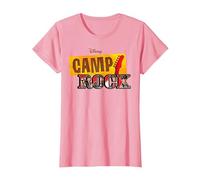 Disney Channel Camp Rock Series Logo T-Shirt, Women, Pink, Small