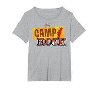 Disney Channel Camp Rock Series Logo T-Shirt, Women's Plus, Heather Grey, 2X