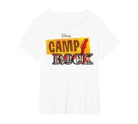 Disney Channel Camp Rock Series Logo T-Shirt, Women's Plus, White, 5X